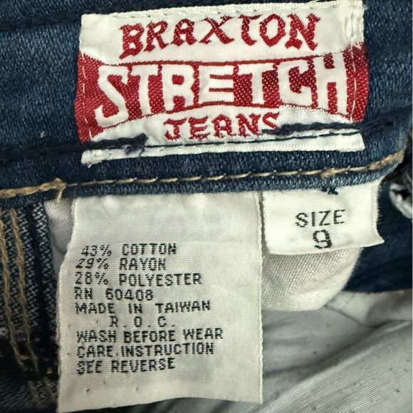Braxton Stretch Jeans Classic Blue Denim Jeans - Picture 3 of 6